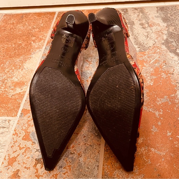 👠Incredible Vintage Stiletto Velvet Paisley & Rhinestone D’Orsay Style Heels! - Picture 16 of 16